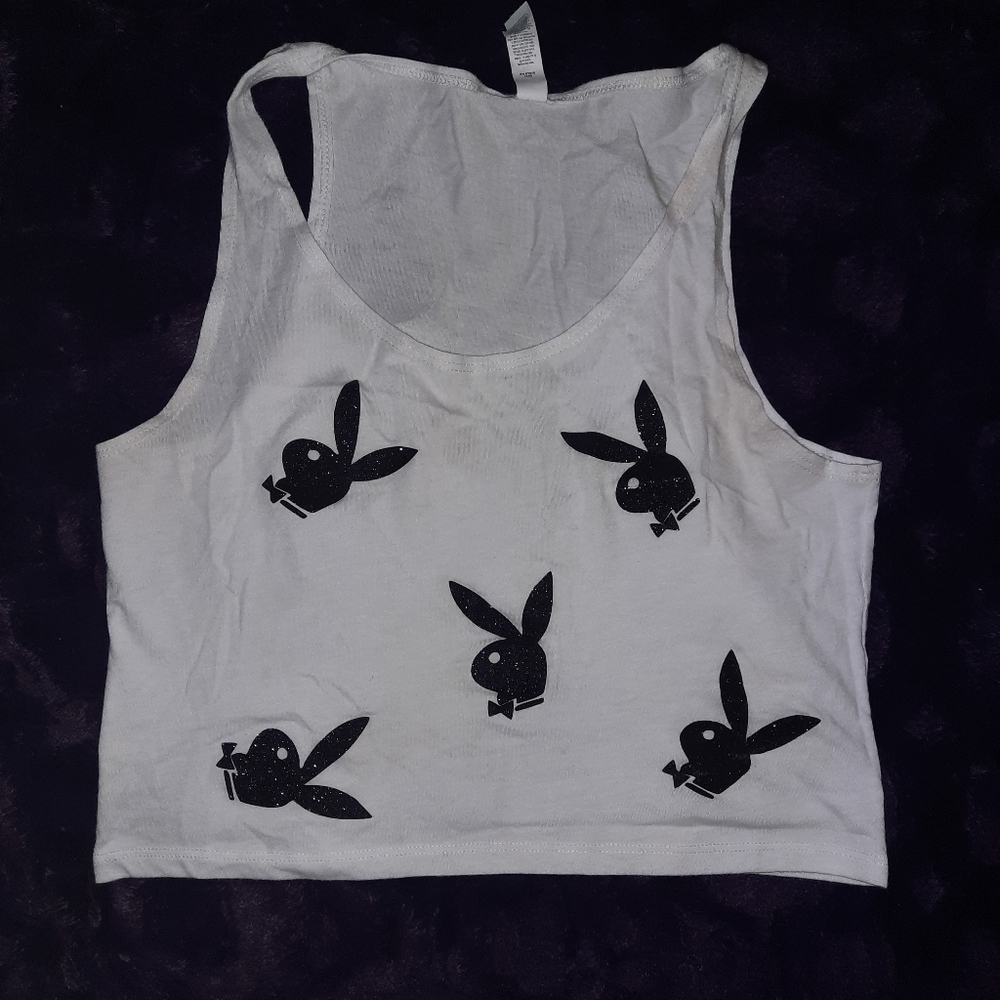 Playboy Cropped Tank Top